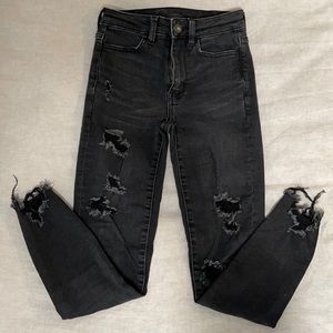 American Eagle, 00 Regular, High Rise Crop Jegging